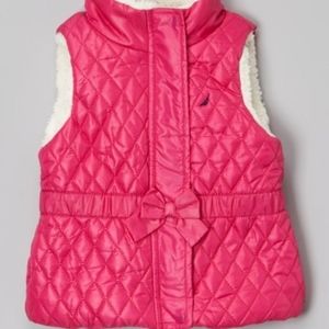 NAUTICA Girl Pink Quilted Vest 4 YRS NWT